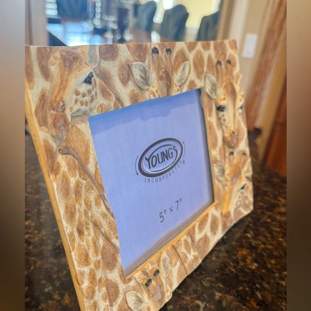 Vintage Young's Giraffe Picture Frame